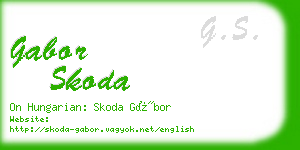 gabor skoda business card